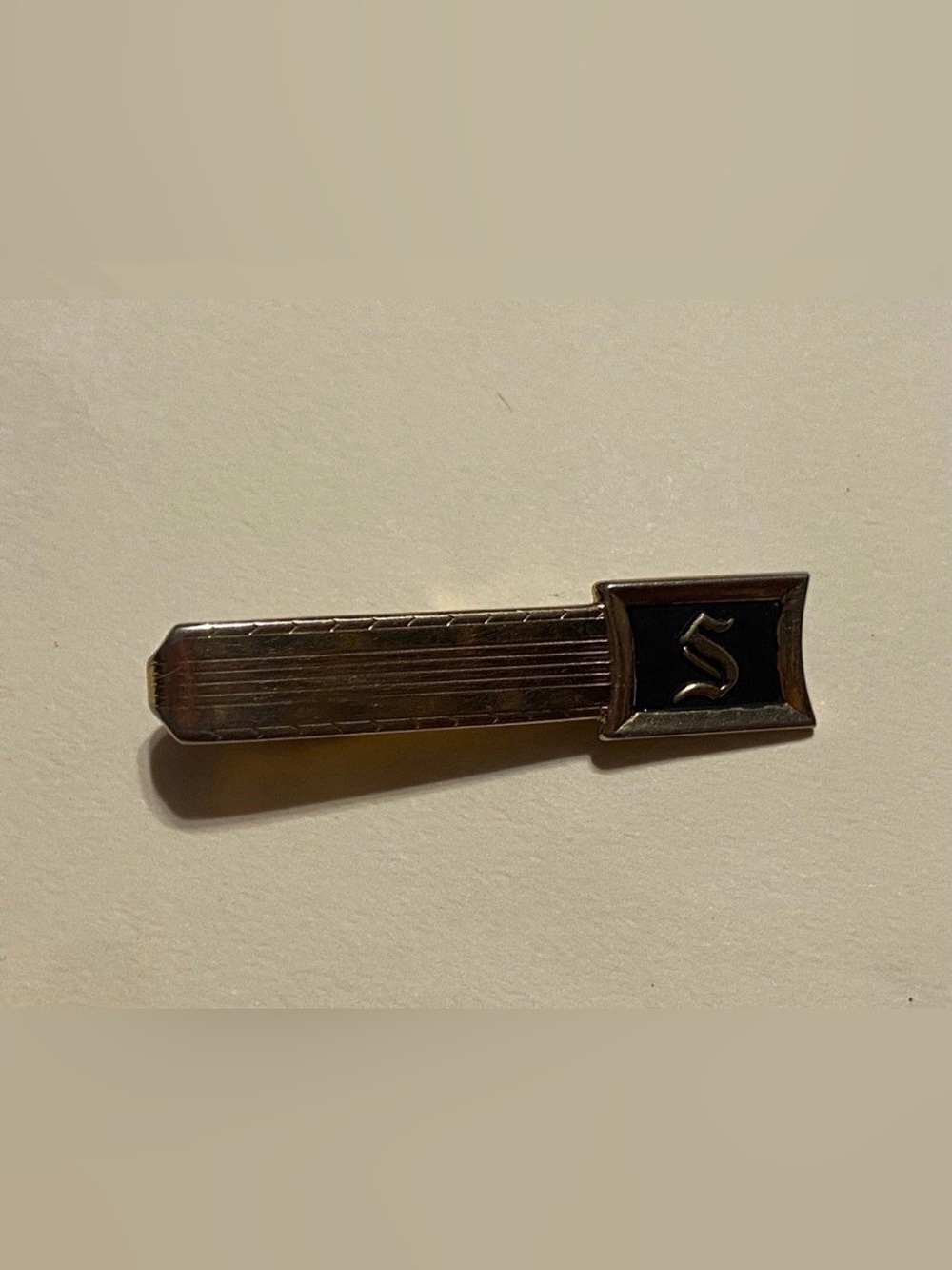 Vintage Initial S Tie Clip #6467